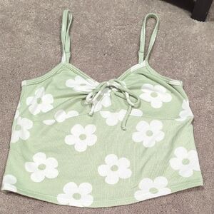 Gilly Hicks Mint Green Floral Camisole